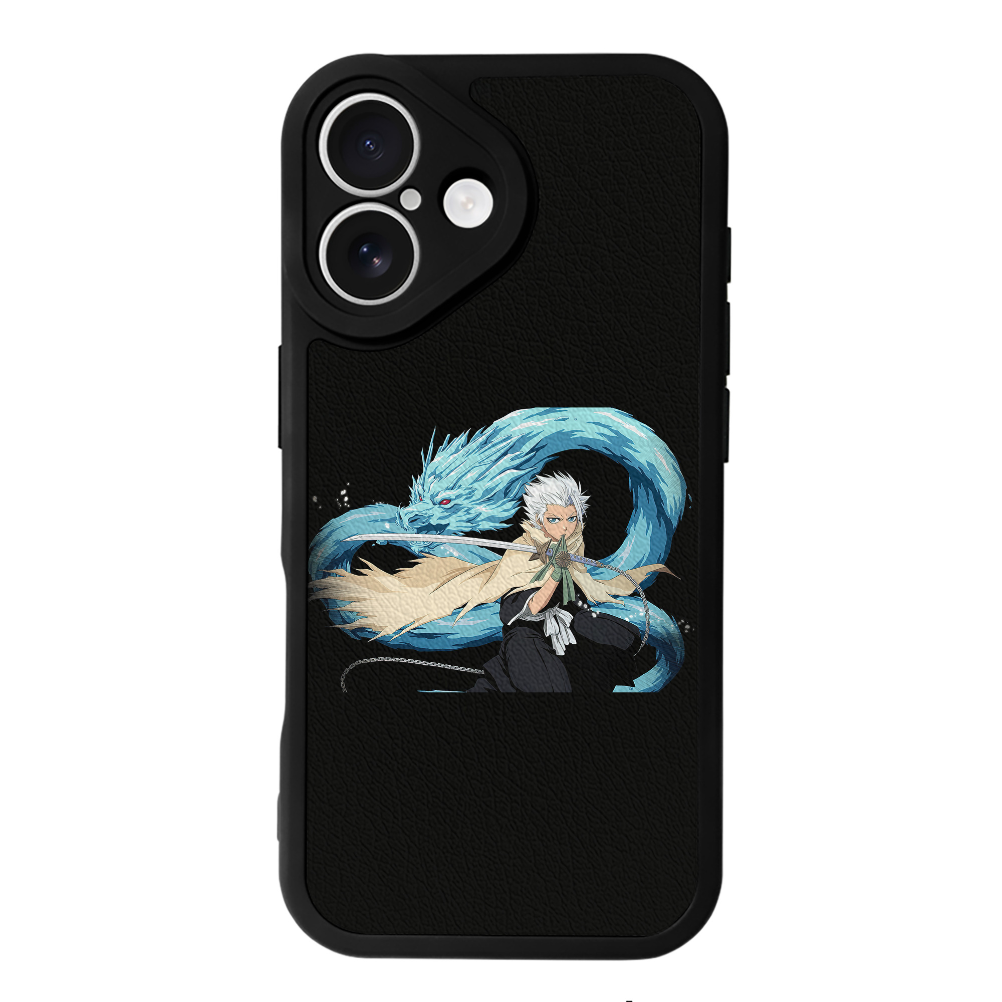 （画像用） ブリーチ 日番谷冬獅郎（ひつがや とうしろう） BLEACH Hitsugaya Toushirou 【iPhone 16シリーズ対応】シリコンスマホケース（レザー調） 材質：シリコン